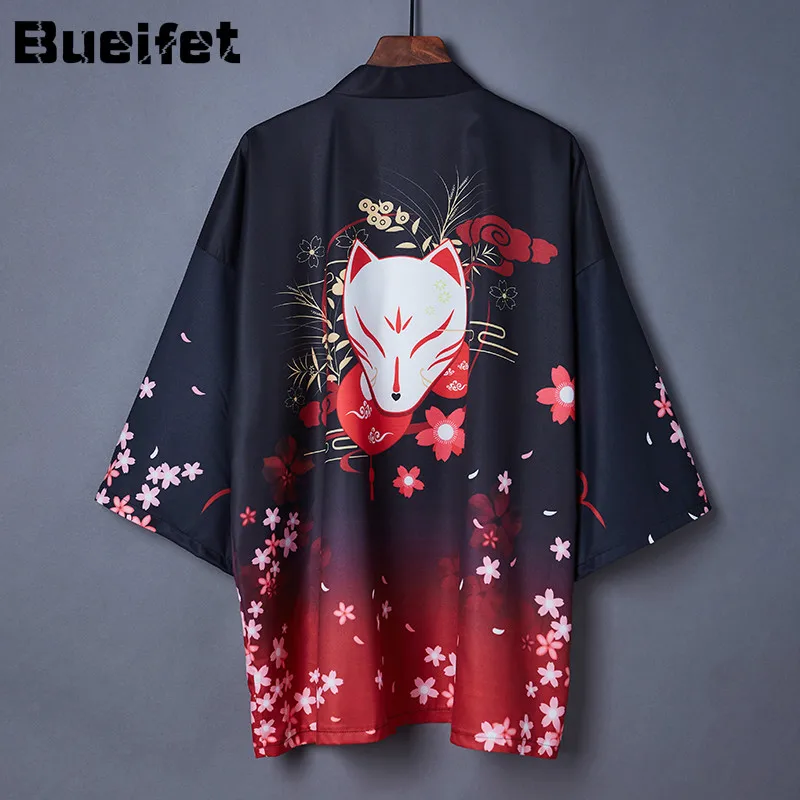 Kimono Mujer Kimono Giapponese Cardigan Estate Spiaggia Protezione Solare Allentato Kimono Mens Camicia Yukata Haori Retro Donne Asiatiche Кимоно