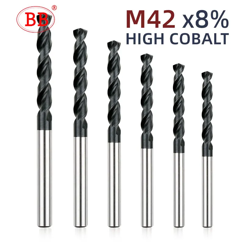 Bb M42 Punta Elicoidale Al Cobalto Hsse Co8 Din338 Hss-Pm Ad Alte Prestazioni Per Utensile Per Fori In Acciaio Inossidabile Rame In Acciaio Al Carboni