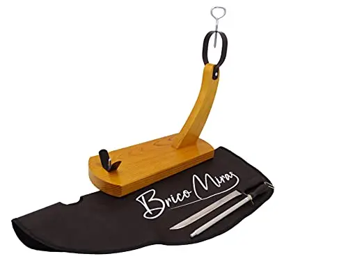 Huelva Modello Jamonero Economico, Coltello Da Regalo, Sedia E Cubreham Nero, Modello Jamonero Gondata Ideale Per Uso Domestico