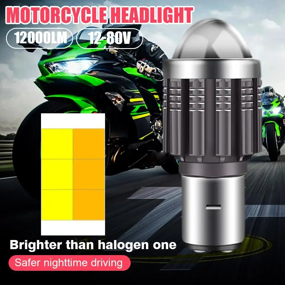 Fari Moto Ba20D 12V Luci A Led Csp Luci A Led Per Moto Fari A Led Abbaglianti/Anabbaglianti Fendinebbia Super Luminosi