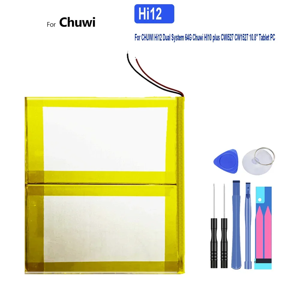 Batteria Hi12 10000Mah Per Chuwi Hi12 Dual System 64G Chuwi Hi10 Plus Cwi527 Cw1527 Tablet Pc Da 10.8"