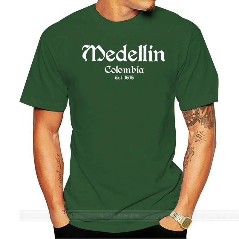 T-Shirt Medellware Colombia-Pablo Escobar Cartel Men Brand Famous Clothing Cotton Plus Size Crea La Tua Camicia