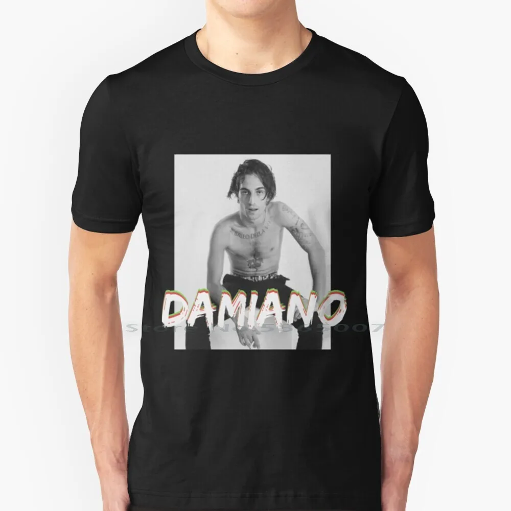 Damiano David T Shirt 100% Cotone Italia Damiano David M?