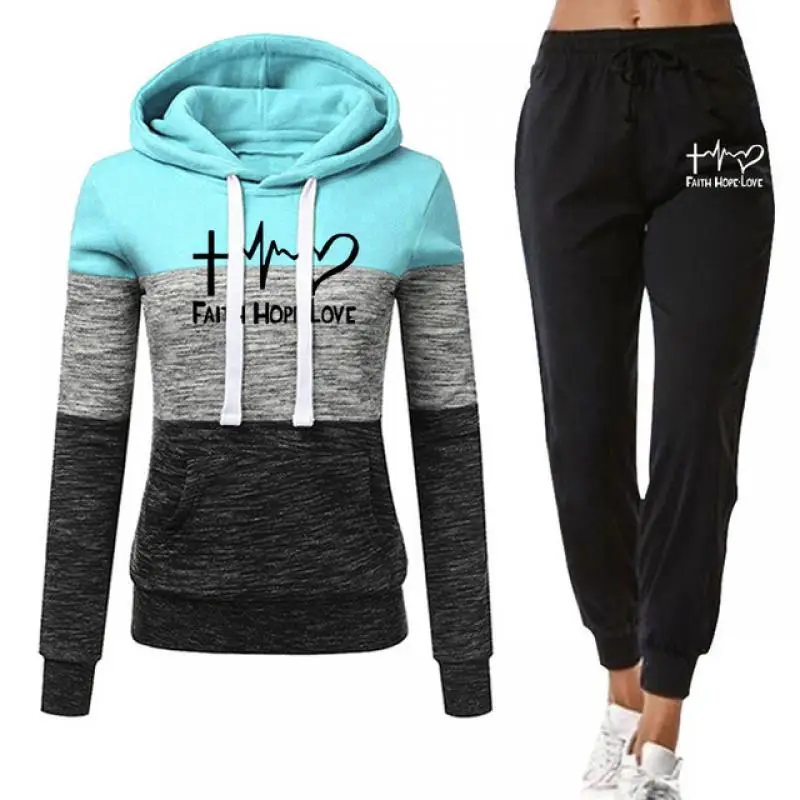 Tuta Da Donna Set 2 Pezzi Felpa Con Cappuccio Pant 2022 Primavera Autunno Pumba Marca Moda Casual Abbigliamento Sportivo Donna Streetwear Abbigliament