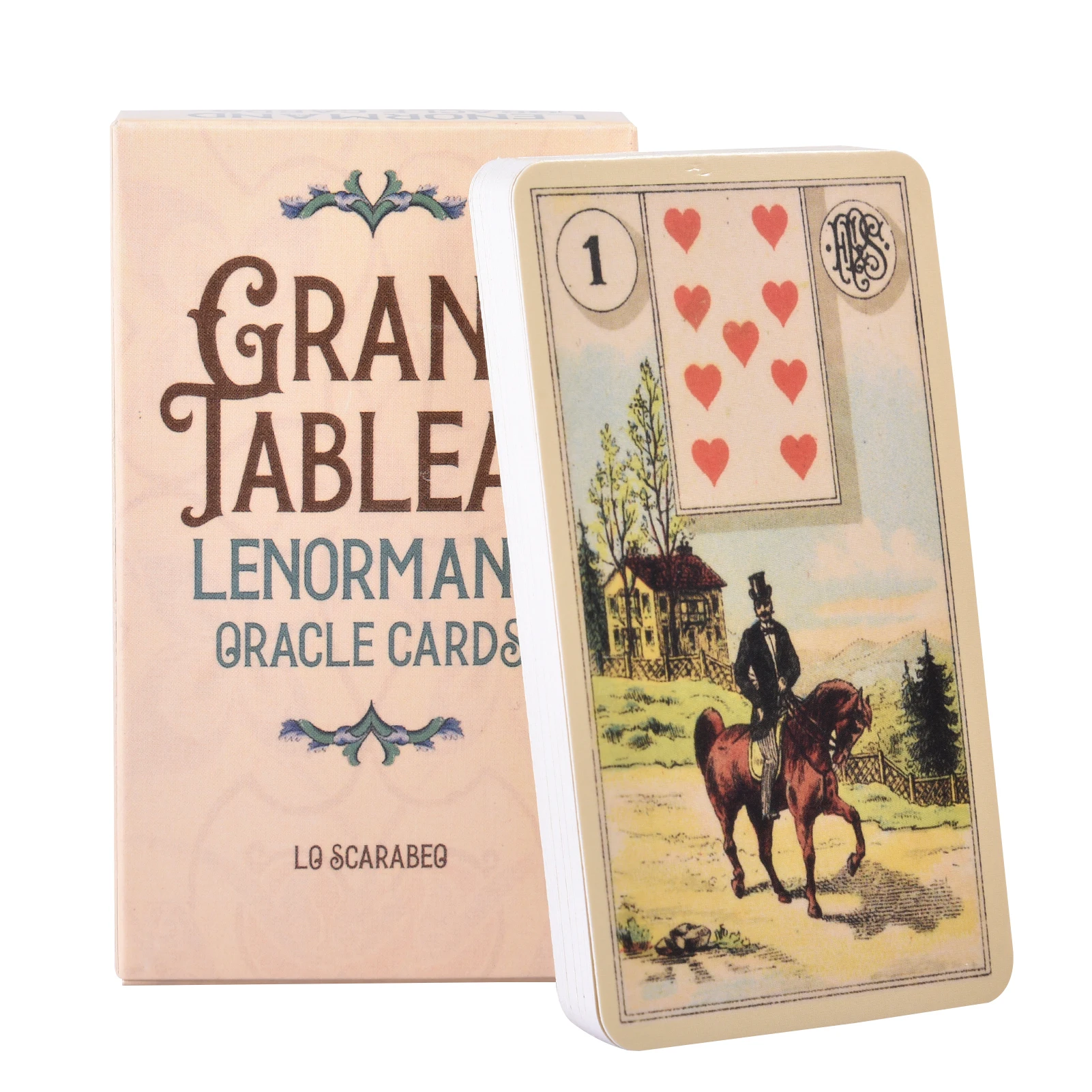 36 Full-Color Artgame Card Divinazione Tarocchi Tableau Grand Tableau Lenormand Cloth Grand Tableau Lenormand Cartes Oracles