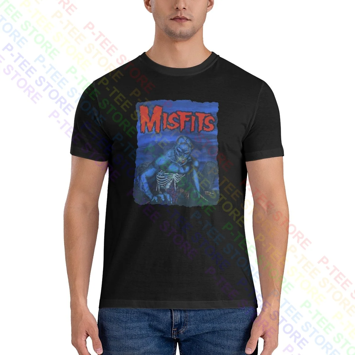1999 Misfits Punk Rock Danzig Crampi Plastics Ramones Samhain Shirt T-Shirt Retro Novità Tee