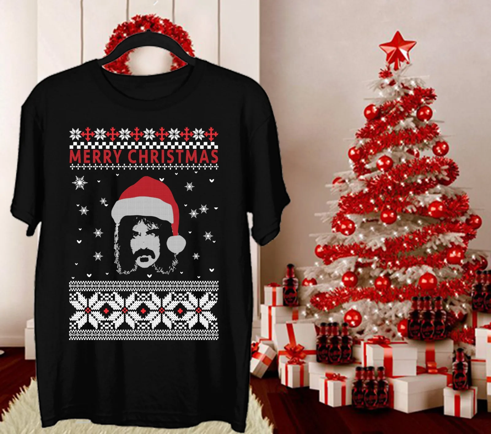 New Frank Zappa Frank Zappa Merry Christmas T Shirt Taglia Sm L 23Xl Nl2410