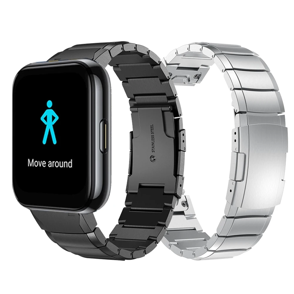 20/22Mm Wrist Straps Band For Realme Watch S Pro Metal Stainless Steel Strap Bracelet Realme Watch 2 Pro Accessorie Replacement