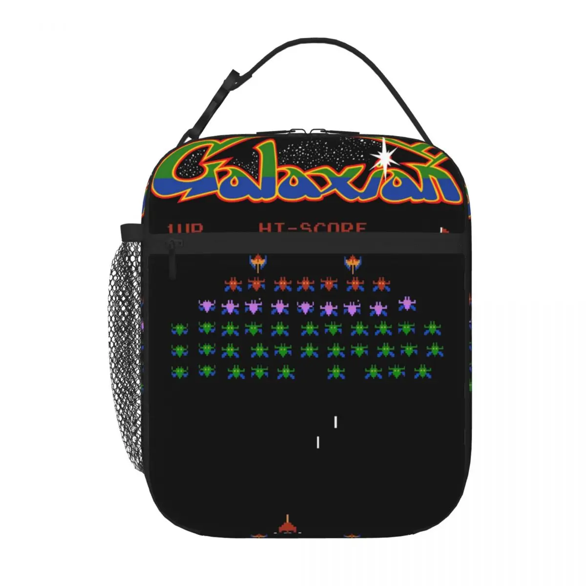 Arcade Galaxian Space Invasers Videogioco Retro Vintage Lunch Tote Cooler Bags Lunch Bags Bags Lunch Box For Kids