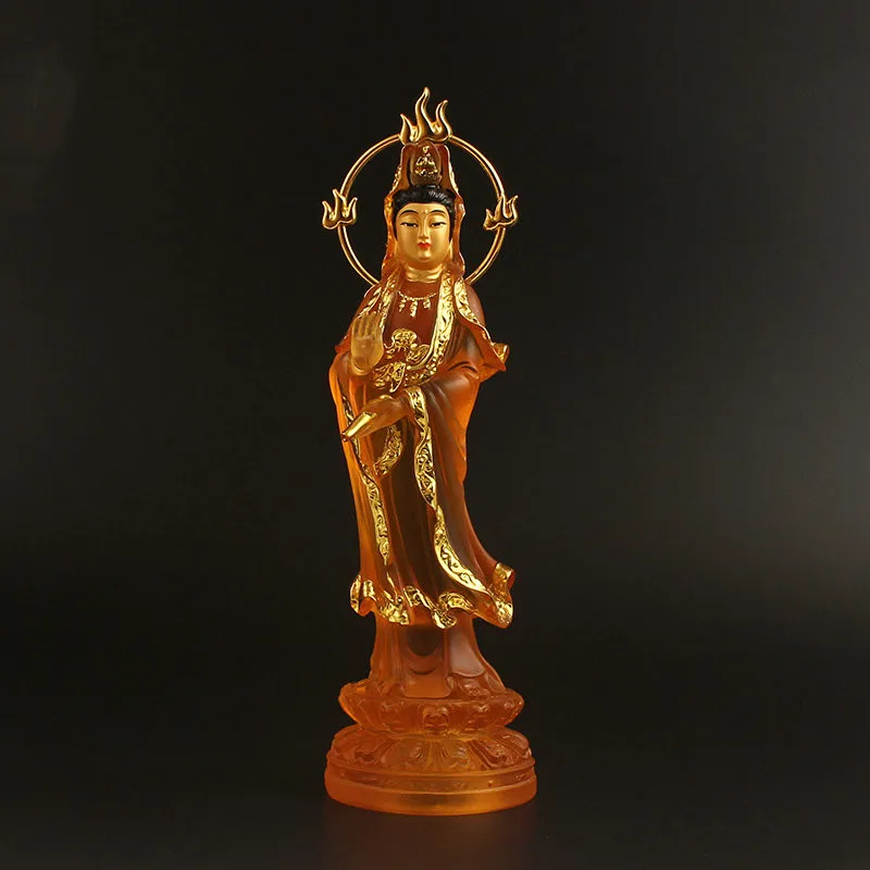 Amitabha Pequena Estmutua De Buda, Reintado Carro Decoracues Buda Da Paz
