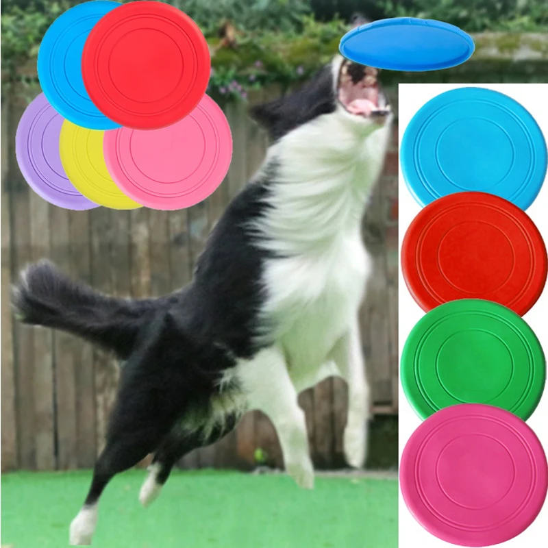Pet Bite Resistant Frisbee Toy Dog Silicone Soft Frisbee Special Training Pet Toy