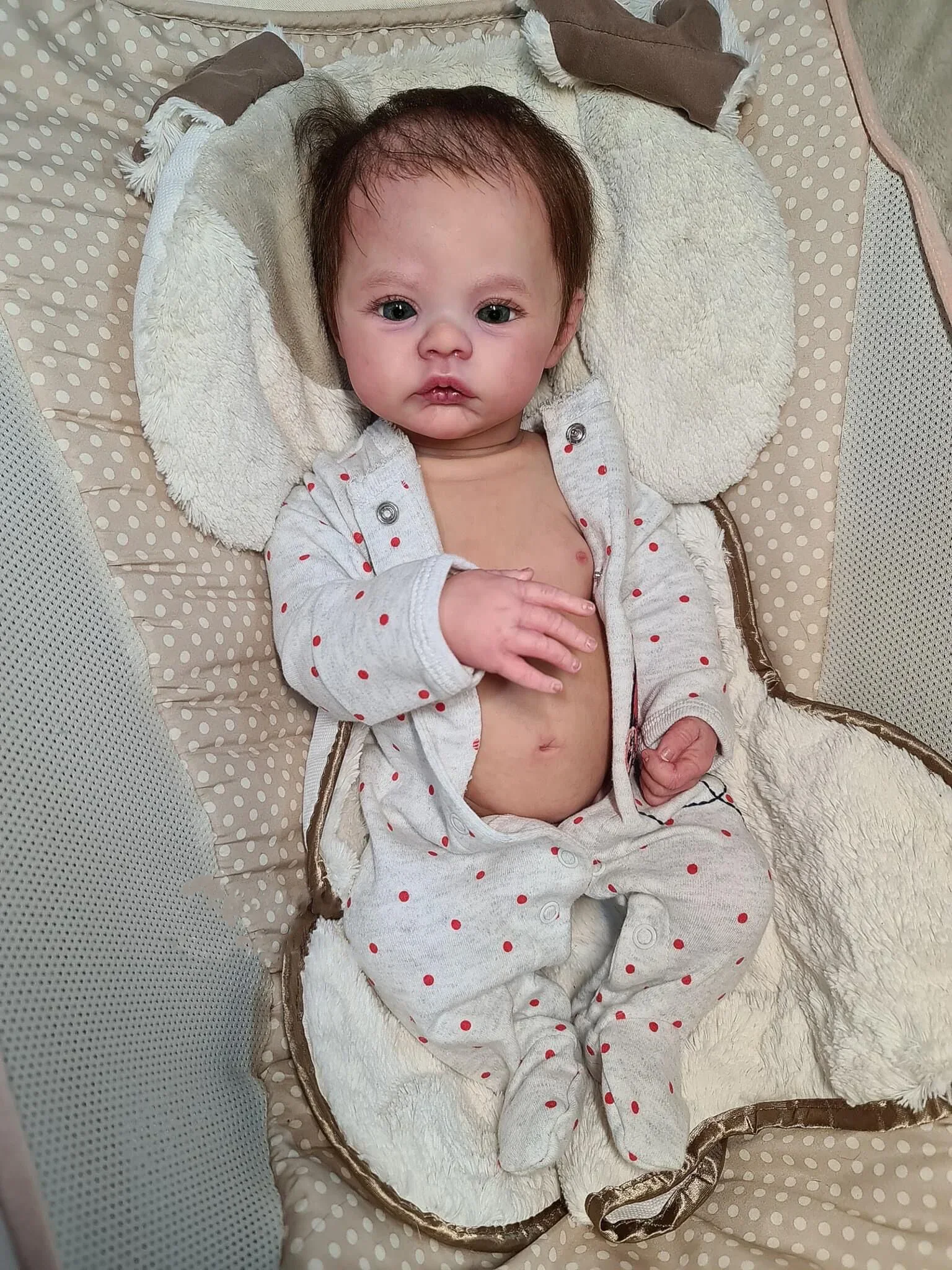 Full Body Vinyl Neonata Reborn Doll Lawn Soft Cuddly Body Realistico Soft Touch 3D Skin Con Venature Visibili Art Doll