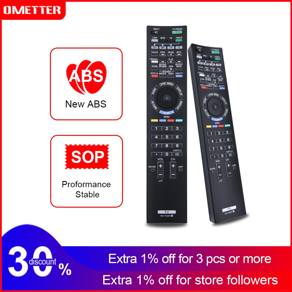 Rm-Yd057 Telecomando Per Sony Bravia Lcd Tv Digitale A Colori Xbr-65Hx929 Kdl-46Hx820 Xbr-46Hx929 Xbr-55Hx929 Kdl-55Hx820 65 Hx29