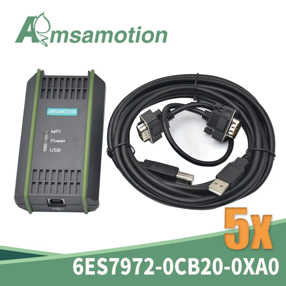Cavo Di Programmazione Da 5 Pezzi Per Siemens S7-300 Mpi Scarica Adattatore Per Pc Simatic 6 Es7 Muslimate Usb-Mpi/Dp/Ppi Network