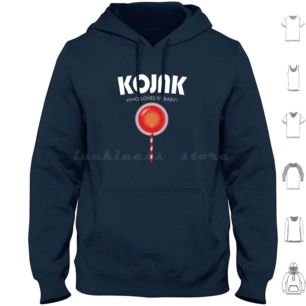 Kojak Serie Tv Poster Felpe Con Cappuccio Manica Lunga Kojak Kojak Serie Tv Kojak Kojak Serie Tv Kojak Opera D'Arte Tely Savalas