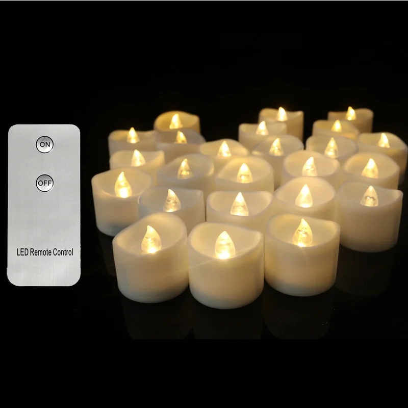 Confezione Da 3 Luce Bianca Calda A Distanza Candele, Giallo Flickering Velas Perfumadas, Senza Fiamma Flickering Candele Decorazione Della Casa