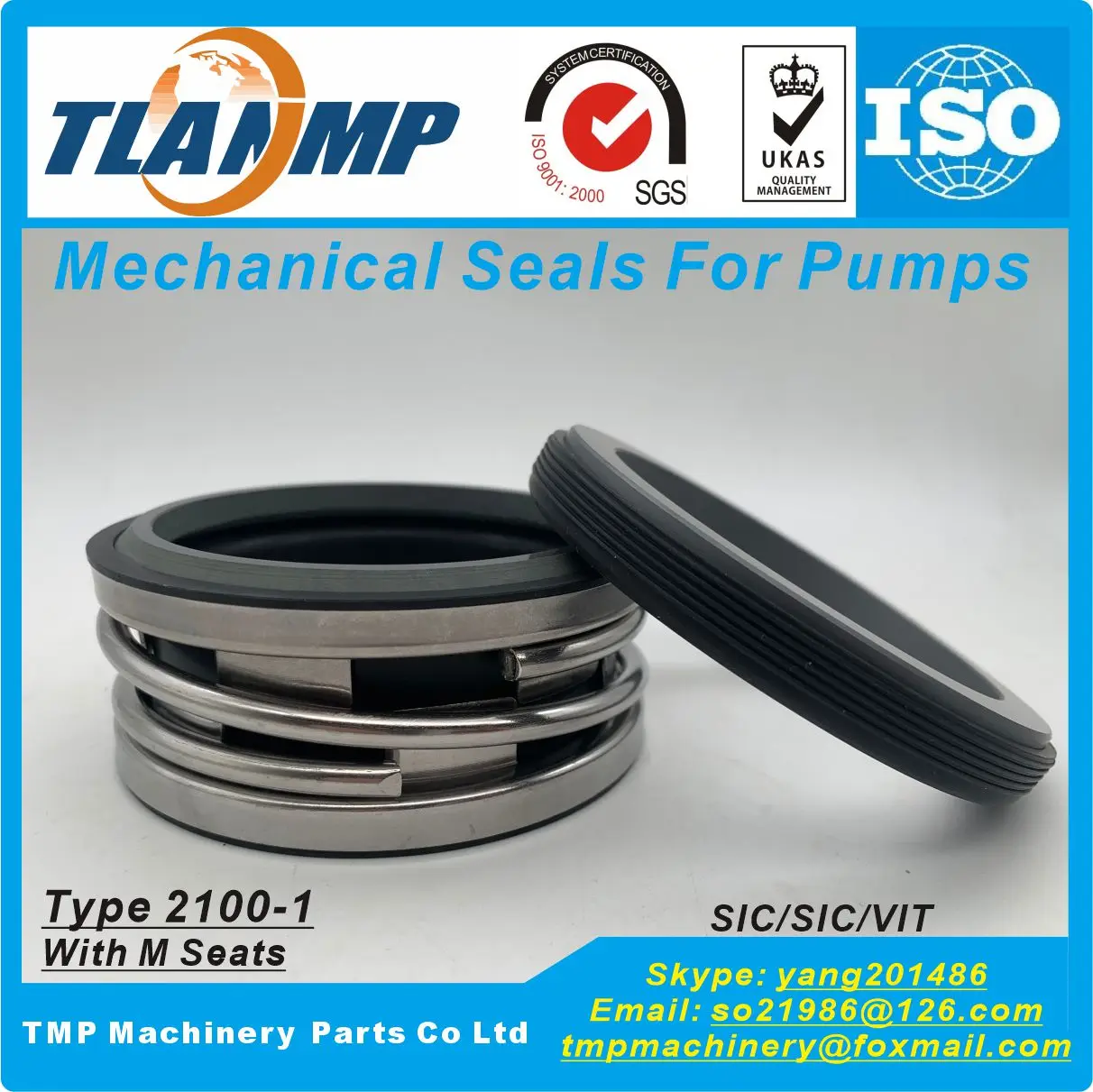 2100-1-53 , Tj-0530-S , Int-0530-S , 2100S-53 , 2100-53 Guarnizioni Meccaniche Inclinate (Albero 53Mm, Lunghezza Di Lavoro Parte Rotante L3 = 30Mm)