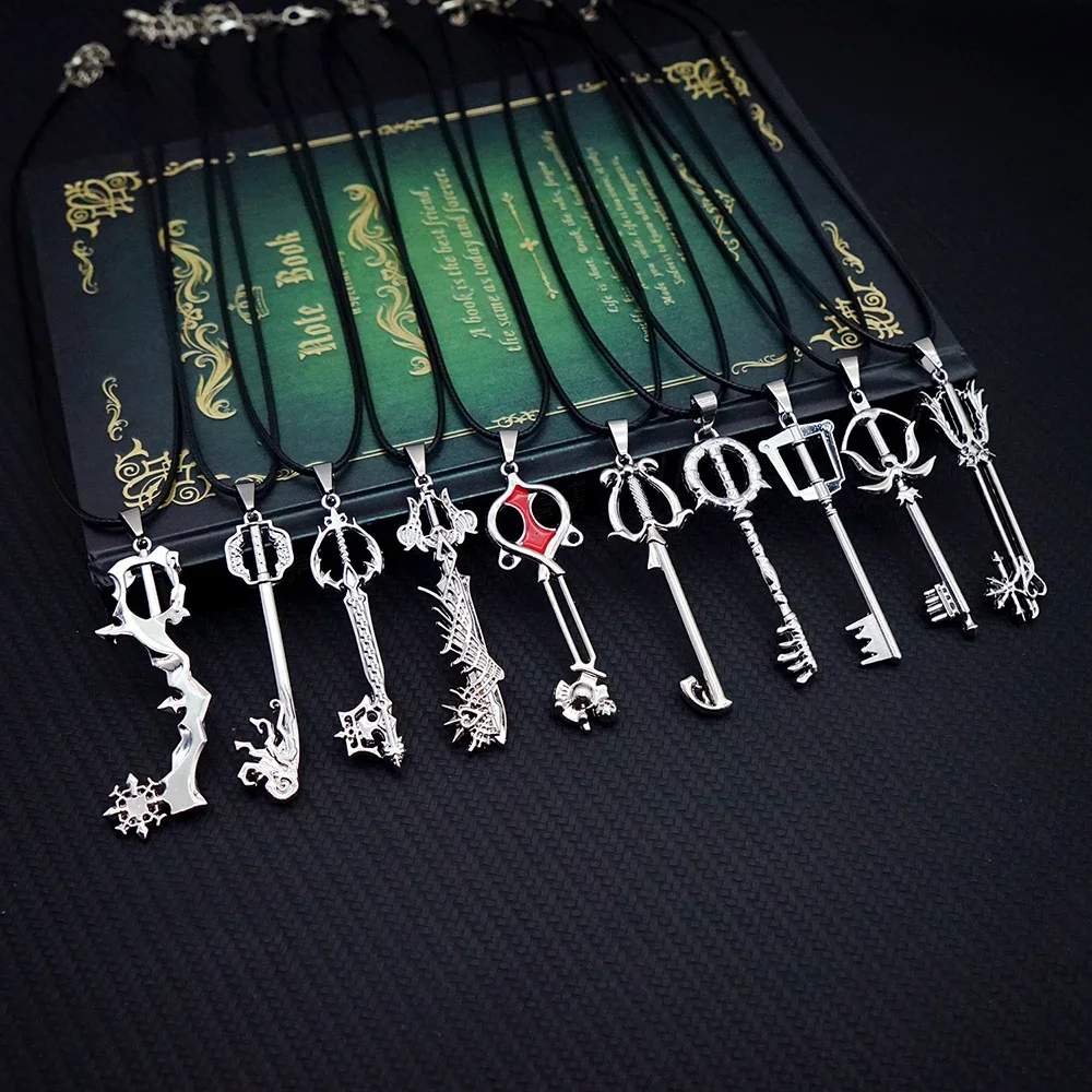 Kingdom Hearts Collana Sora Key Keyblade Arma Collane Gioco Gioielli Ciondolo Catene Choker Collares Charm