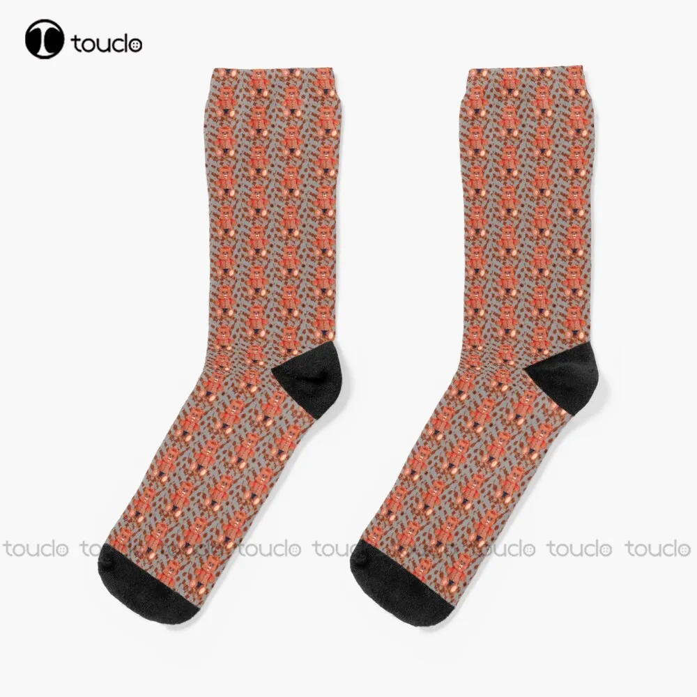 My Teddy Ruxpin Socks Halloween Mens Socks Street Skateboard Socks 360 ° Stampa Digitale Confortevole Best Girls Sports Regalo Divertente