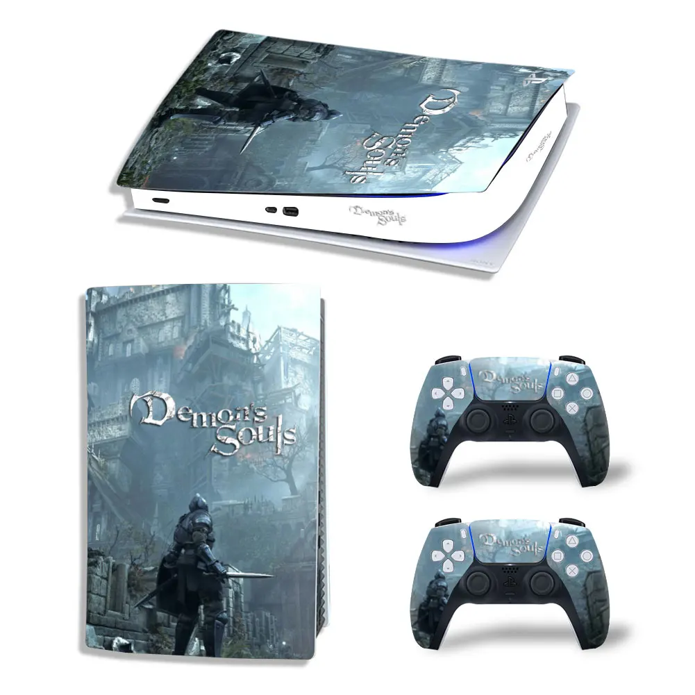 Demons Souls Ps5 Disk Digital Skin Sticker Decalcomania Cover Per Console Ps5 E Controller Ps5 Skin Sticker Vinyl 4336