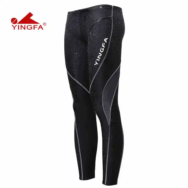 Yingfa Squalo Corse Swimwear Formazione Completa Leg Pantaloni Di Nuotata Calzamaglia Cloro Mens Formazione Resistenti Lunghi Tronchi Di Nuoto