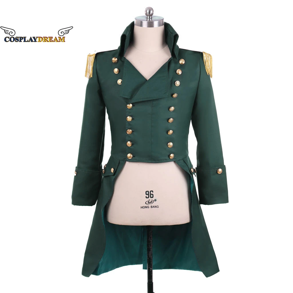 18Th Century Mens Royal Military Giacca Uniforme Medievale Costume Smoking Coloniale Hamilton Coat George Washington Costume Cosplay