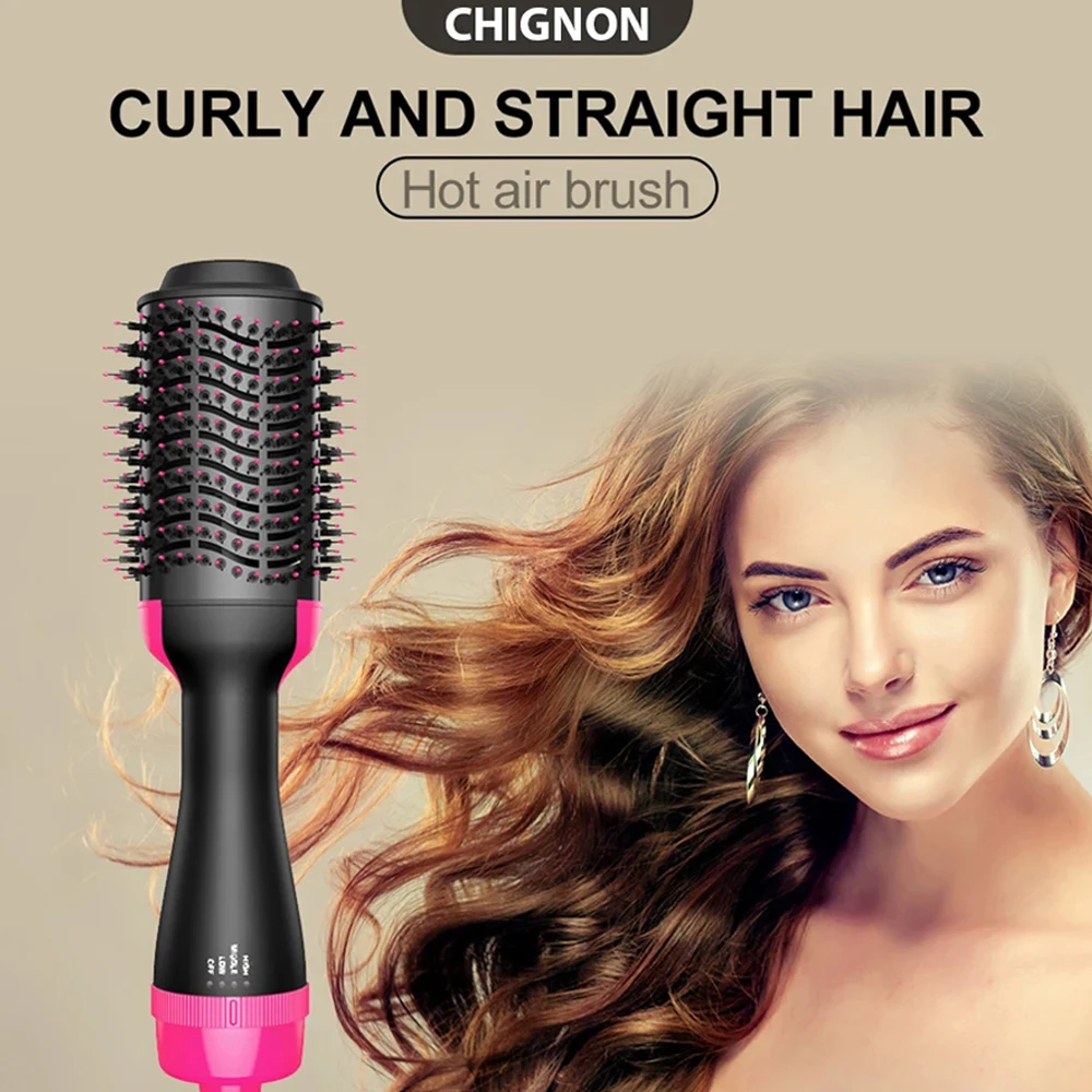 Spazzola Ad Aria Calda Asciugacapelli Multifunzione Piastra Bigodino Pettine One Step Parrucchiere Professionale Styler E Volumizzatore Ion Blow