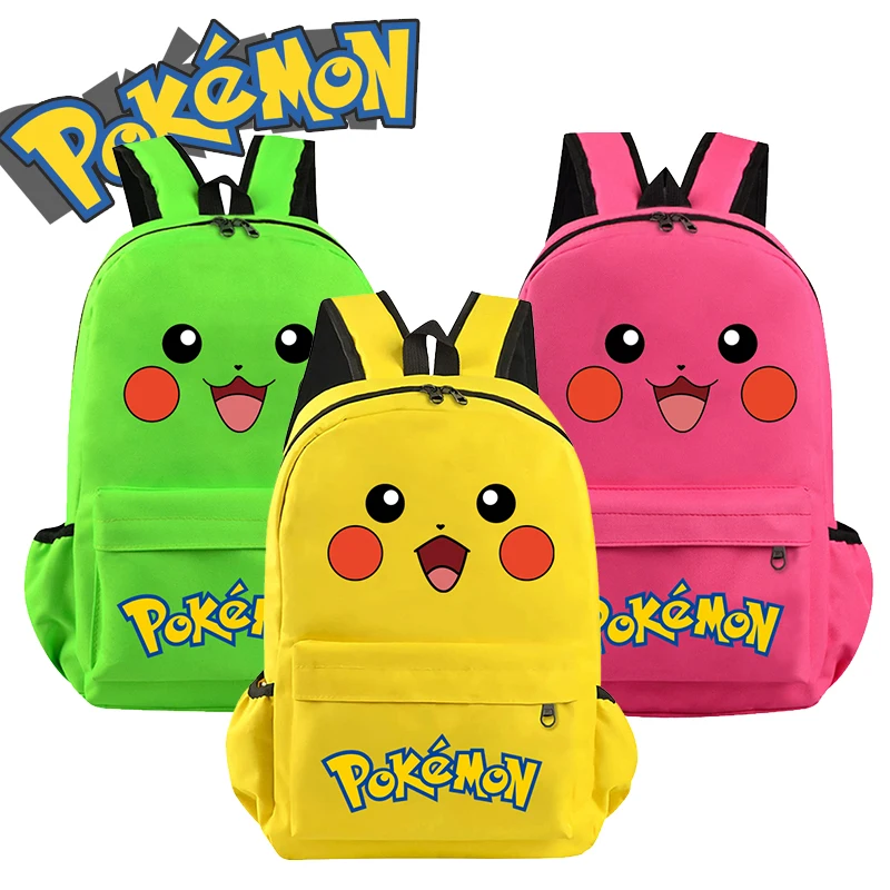 Pokemon Pikachu Zaino Charmander Bulbasaur Zaino Primario Tote Bag Book Bag Kindergarten Kids Day Gift