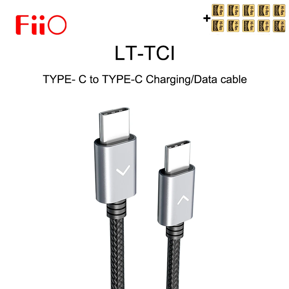 Fiio Lt-Tc1 Tipo-C Per Tipo-C Cavo Di Carico Di Dati Per Fiio M15 M11 M9 M6 M5 Btr5 Btr3 K3 Shanling Up2 Ecc