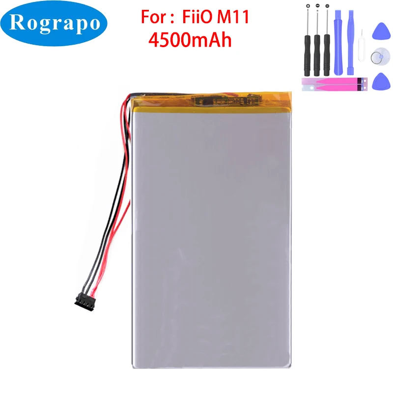 Nuova Batteria 3.8V 4500Mah Per Altoparlante Lettore Mp3 Musica Hifi Fiio M11
