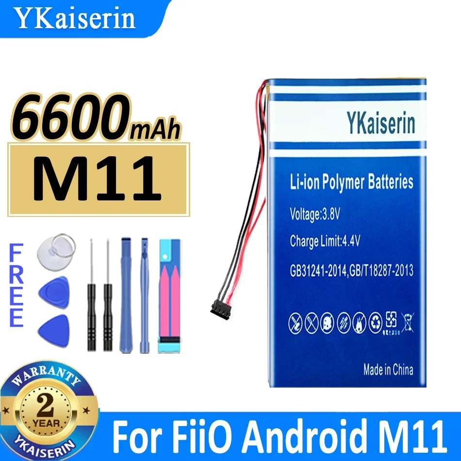 6600Mah Ykaiserin Batteria M 11 Per Fiio Android M11 Hifi Music Lettore Mp3 Per Fiio M11 Pro M11Pro Player Batterie Digitali