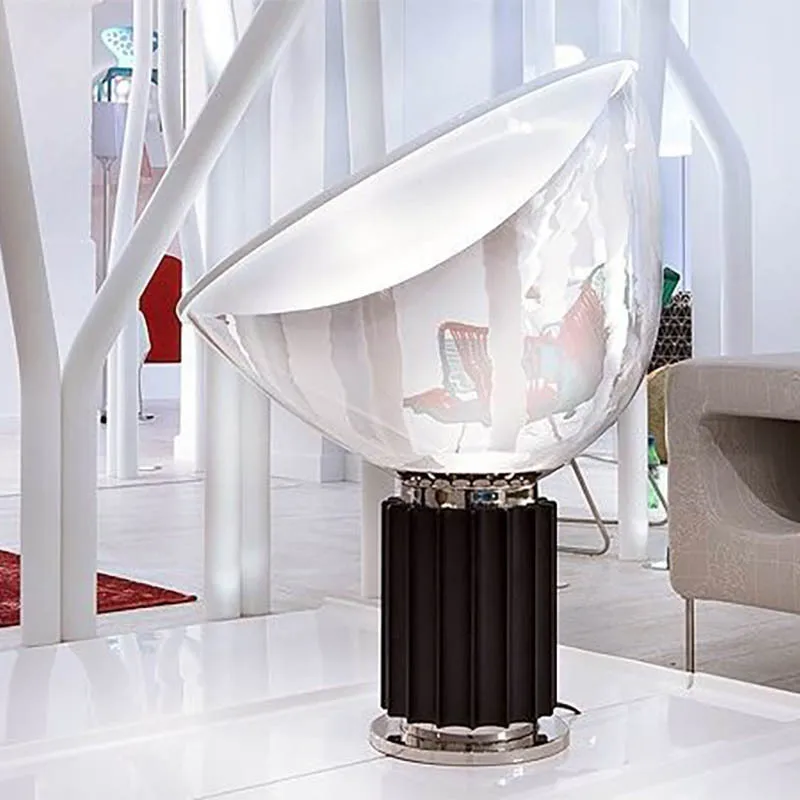 Lampada Da Tavolo Taccia Lampada Da Tavolo Di Design Italiano Scandinavo Iving Room Kitchen Island Lighting Lampada Da Tavolo In Vetro Industriale
