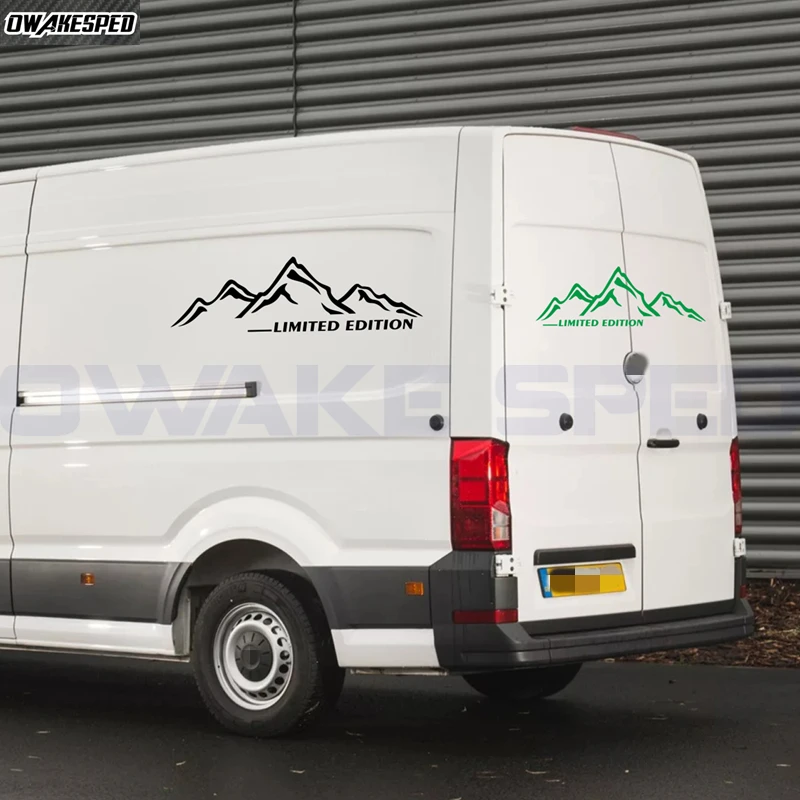 Mountain Sticker Car Body Trunk Door Decor Decal Per Volkswagen Crafter Van Camper Edizione Limitata Sport Stripes Accessori Fai Da Te