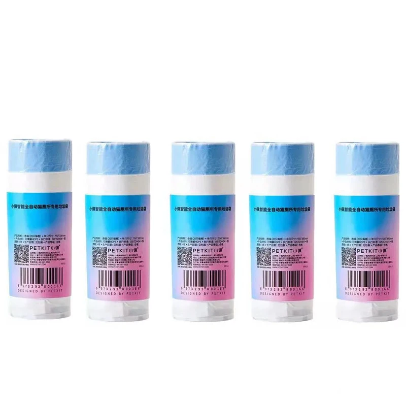 Petkit Purax Puramax Ha Sostituito I Sacchetti Per Rifiuti-5 Rotoli, Contenitori Per Rifiuti Portatili Per Lettiera Per Gatti Per Lettiera Per Gatti A
