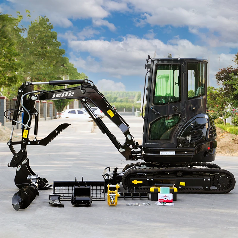 Cina Piccola Macchina Cingolata Idraulica Escavatore Mini Escavatore 1Ton 2Ton 3 Ton Mini Bagger Bagger Escavatore Mini Escavatore