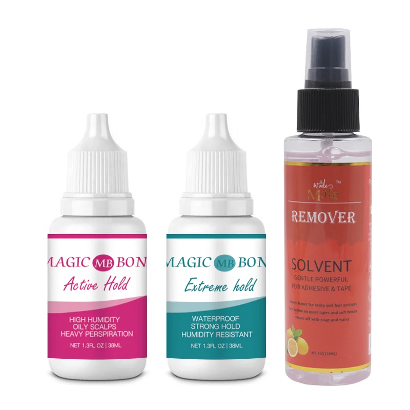 Colla Per Anteriore In Pizzo Impermeabile E Spray Per La Rimozione Dell'Adesivo Per L'Estensione Dei Capelli 4Oz/118Ml Colle Perruque Frontale In Pizz
