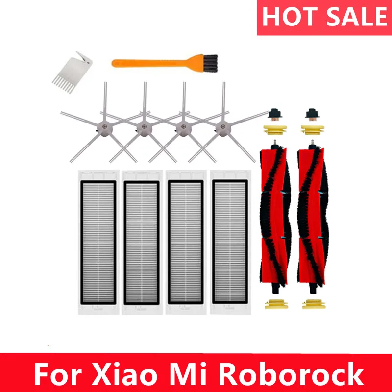 Robot Vacuum Cleaner Hepa Filter Main Brush For Xiaomi Mi 1 1S Roborock S50 S5  Max Mijia Vacuum Cleaner Accessories  Side Brush