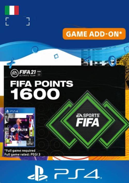Fifa 21 Ultimate Team 1600 Points Pack Ps4/Ps5 (Italy)