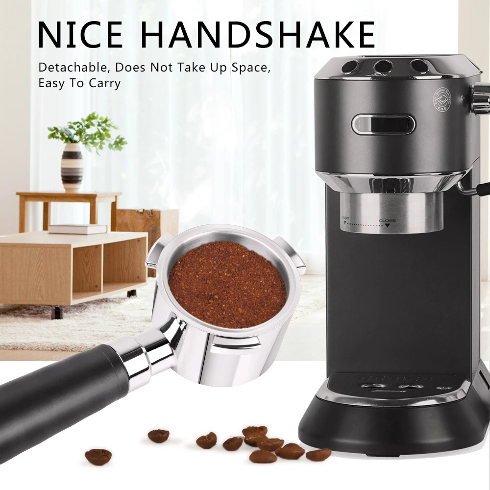 51Mm Delonghi Krups Maniglia Per Caffè Per Caffè Espresso Delonghi Filtro Per Filtro Con Manico Solido In Acciaio Inossidabile Con Manomissione