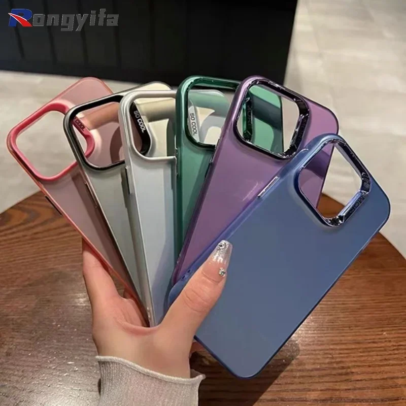 Custodia Premium Per Redmi Note 13 Pro Plus 12 Pro Plus 5G Note 12 Turbo Cover Posteriore Business Bumper Custodia Per Telefono Traslucida Argento