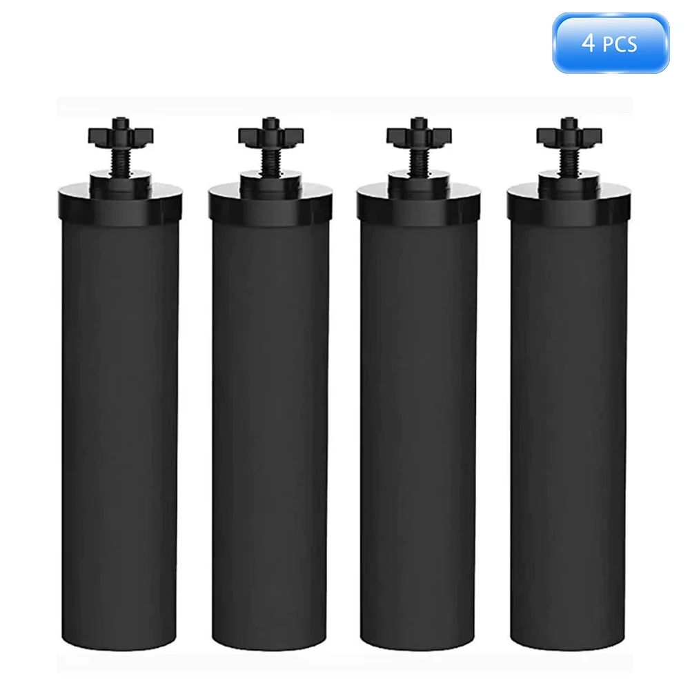 Bb9-2 Filtro A Carbone Attivo Compatibile Con Il Sistema Di Filtraggio Dell'Acqua A Gravità Berkey Nero