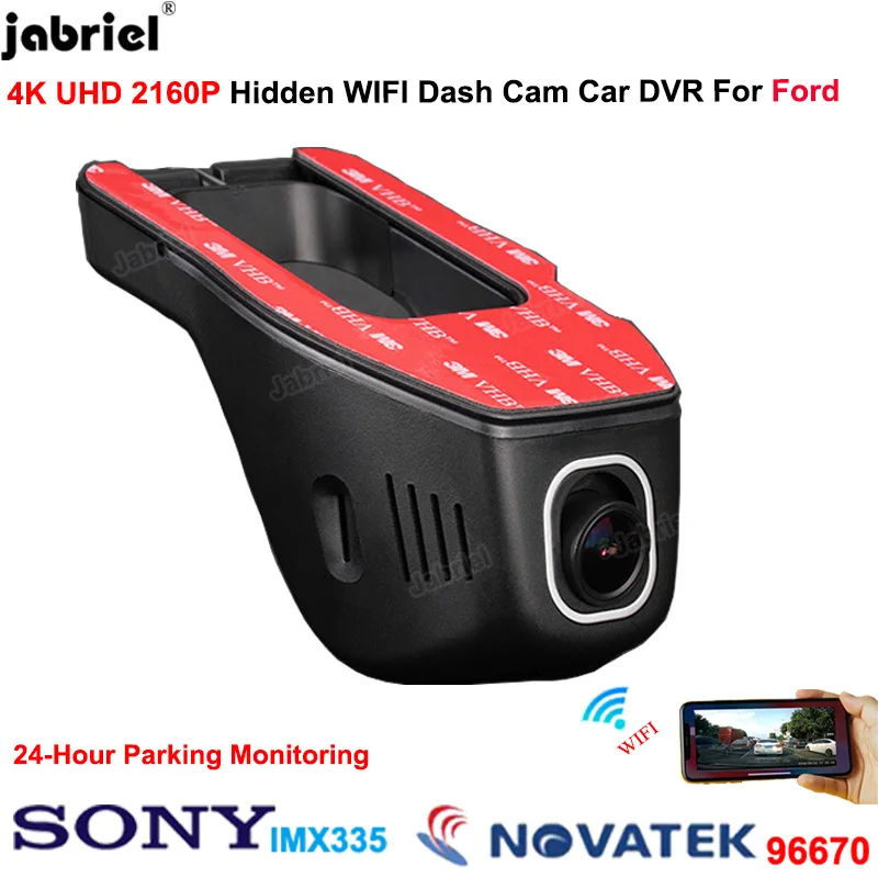 4K Wifi Dash Cam Camera Car Dvr Recorder Per Ford Focus Mk2 Mk3 Fiesta Mk7 Ranger Per Ford Mondeo Mk4 Mk3 Per Ford Focus 2 3