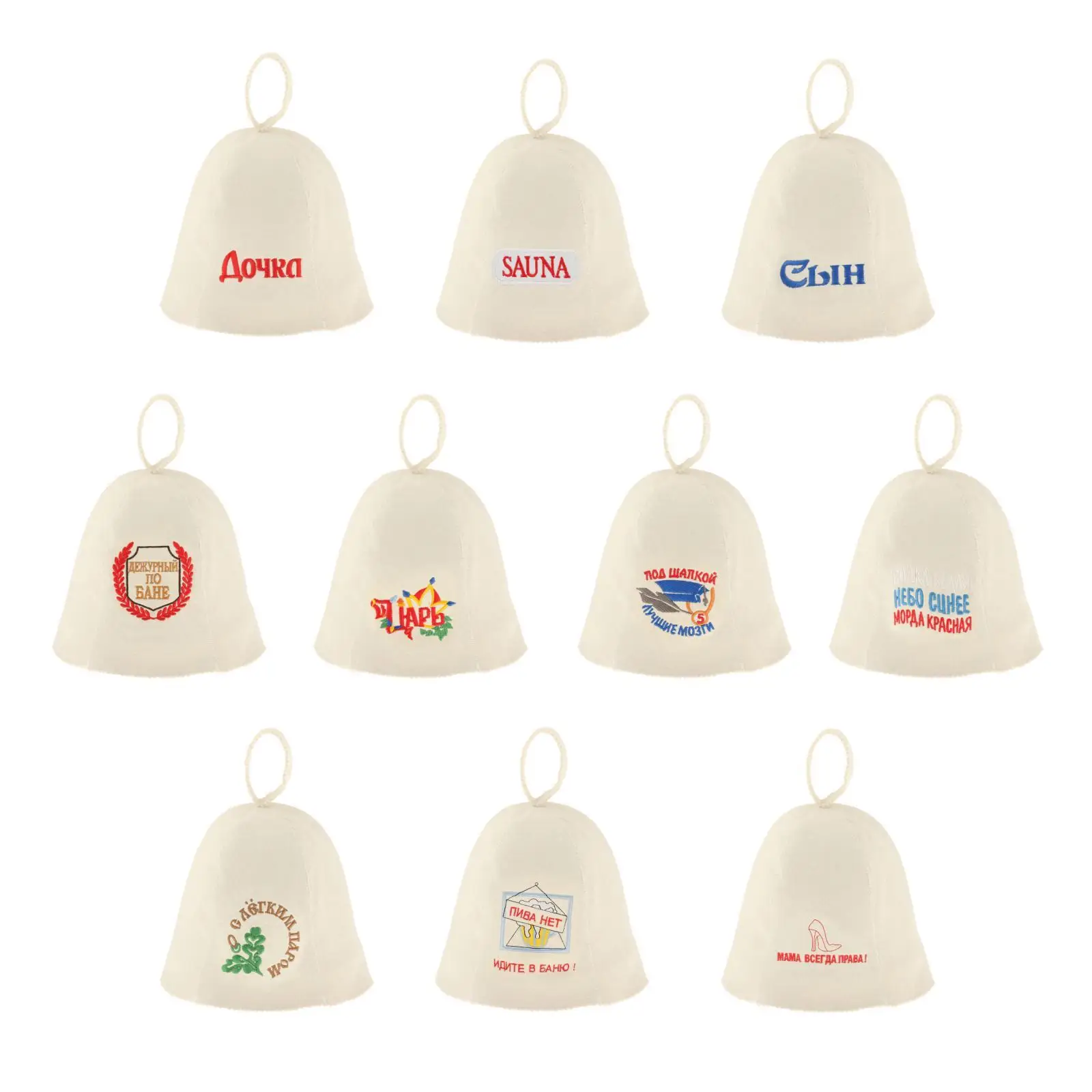1 Pezzo Sauna Cappello In Feltro Di Lana Bagno Casa Protezione Della Testa Cappello Berretto Ricamato Saunahut Spa Cappello Per Donna Uomo Bagno Spa F