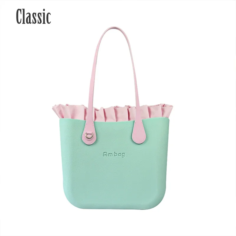 New Obag O Bag Style Ambag Classic Big Eva Women Bag Plus Frill Inner Long Leather Handles Lady Girls Handbag Tote Shoulder Bag