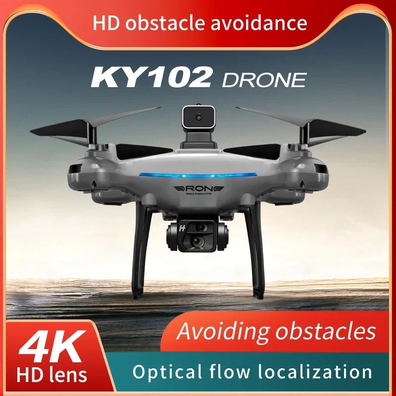 Ky102 Prevenzione Completa Degli Ostacoli Led Flusso Ottico Aereo Radiocomandato Hd Fotografia Aerea Aereo Giocattolo A Quattro Assi