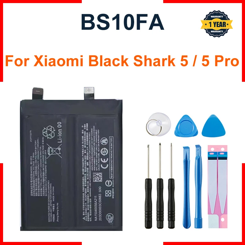 Batteria Bs10Fa Per Batteria Xiaomi Blackshark 5 Pro Bs5 Parte Di Riparazione Della Capacità Originale Batterie Del Telefono Cellulare
