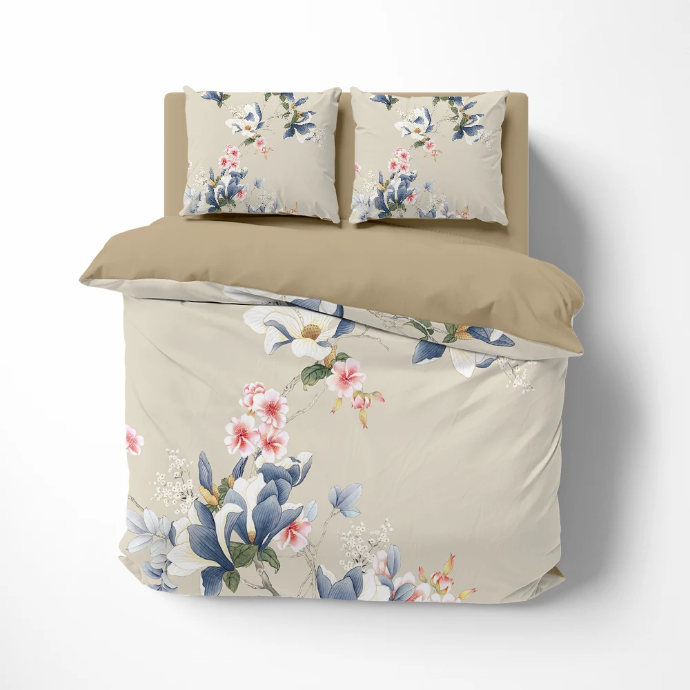 Linens Euro Bedding Set Luxury Twin Queen King Single Bed Linen Quilt/Duvet Cover Set 2Bedrooms Bed Set For Home Textile Khaki