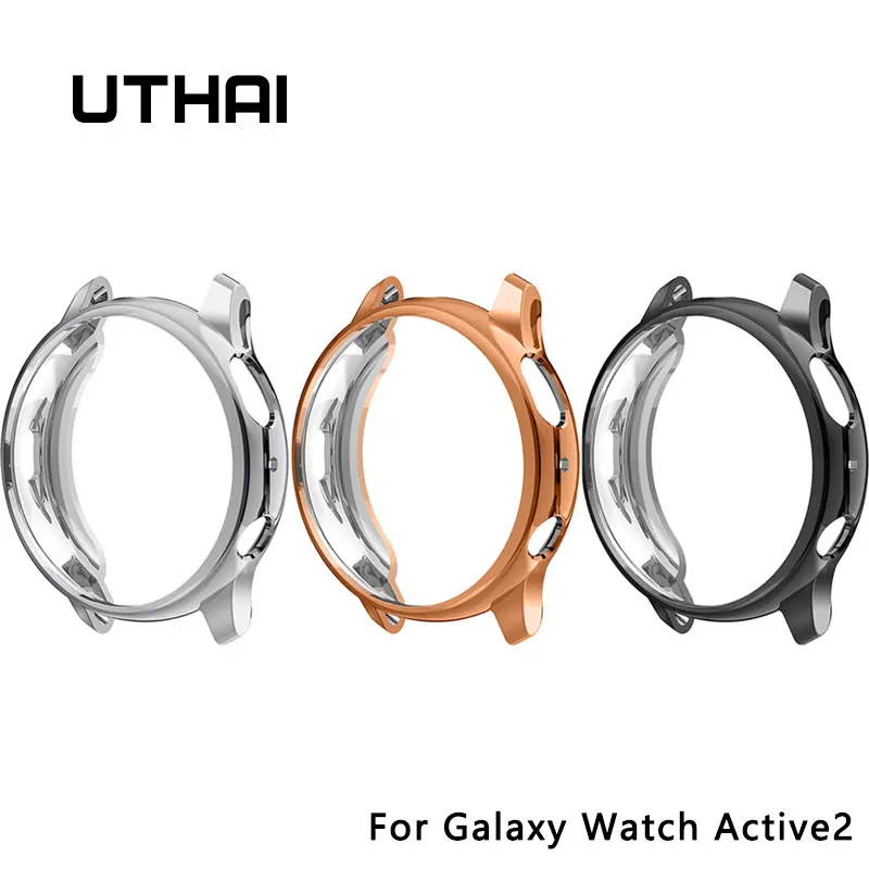 Uthai Z30 Per Galaxy Watch Active2 40Mm 44Mm Custodia Per Samsung Galaxy Watch Active2 44/40Mm Tpu Placcatura Custodia Protettiva Anti-Caduta
