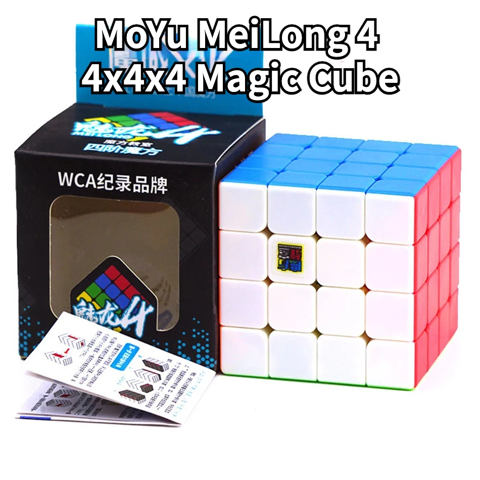 [Funcube]Moyu Meilong 4 Magic Cube 4X4X4 Meilong4 4X4 Professional Speed Cube Puzzle Antistress Giocattoli Educativi Per Bambini