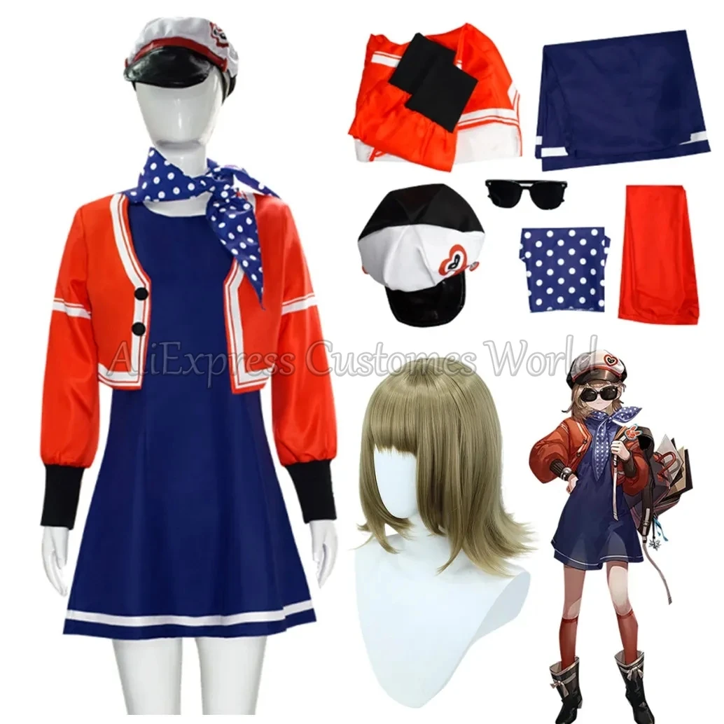 Novità Reverse:1999 Costume Cosplay Regulus Cosplay Outfit Dress Gioco Di Ruolo Reverse:1999 Regulus Stocking Occhiali Da Sole Cappello